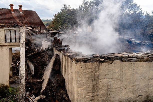 Professional Emergency Fire Cleanup technician working in Lawrence Township, NJ